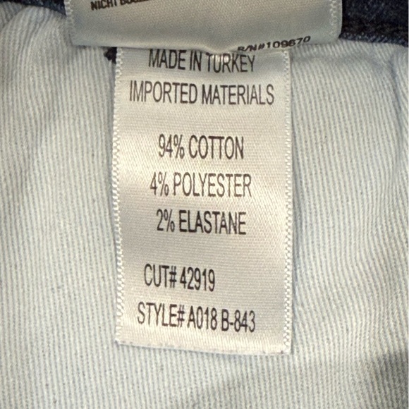 Agolde Sophie Skinny Jeans High Rise Cropped Distressed Dark Wash Blue Size 27 - Picture 10 of 11